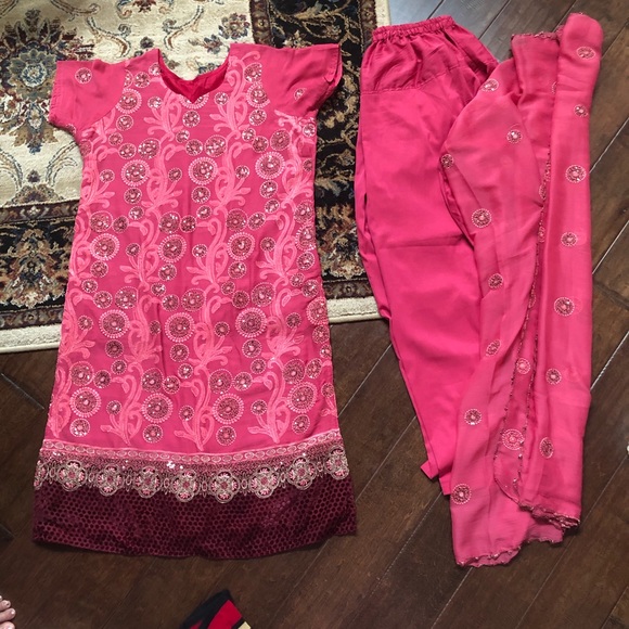 Dresses & Skirts - Pink Salwar Kameez Chest 41 inches.
